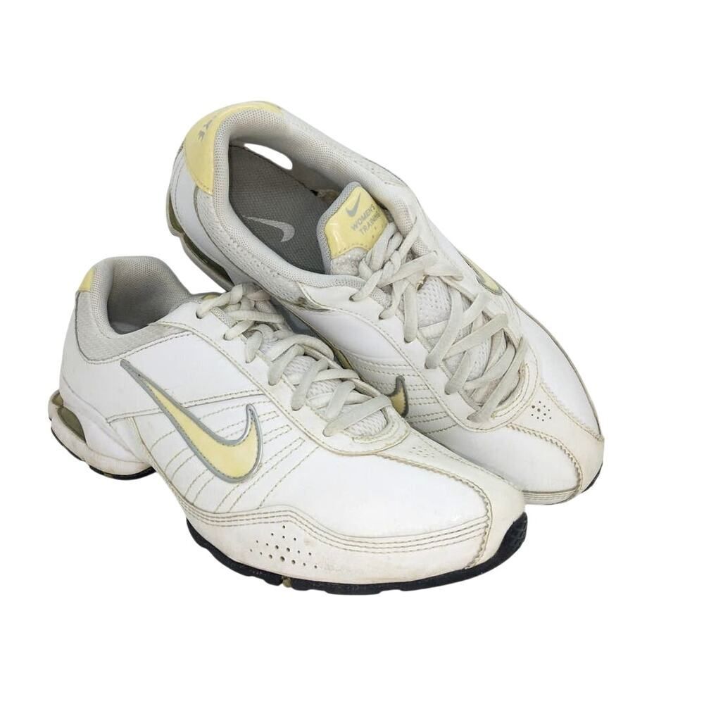 NIKE All Exceed Womens White w/Yellow Accents Running Sneakers - Size: 8